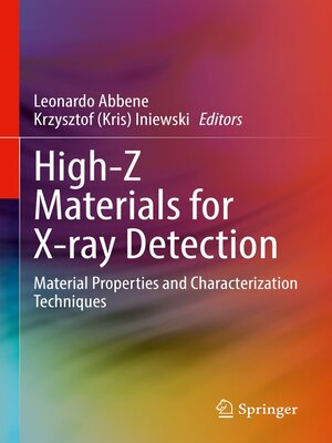 cover image of High-Z Materials for X-ray Detection